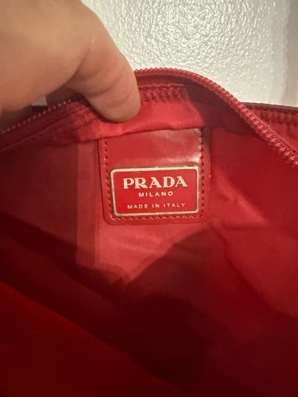 Prada Red Nylon Shoulder Crossbody Bag - Picture 3 of 9